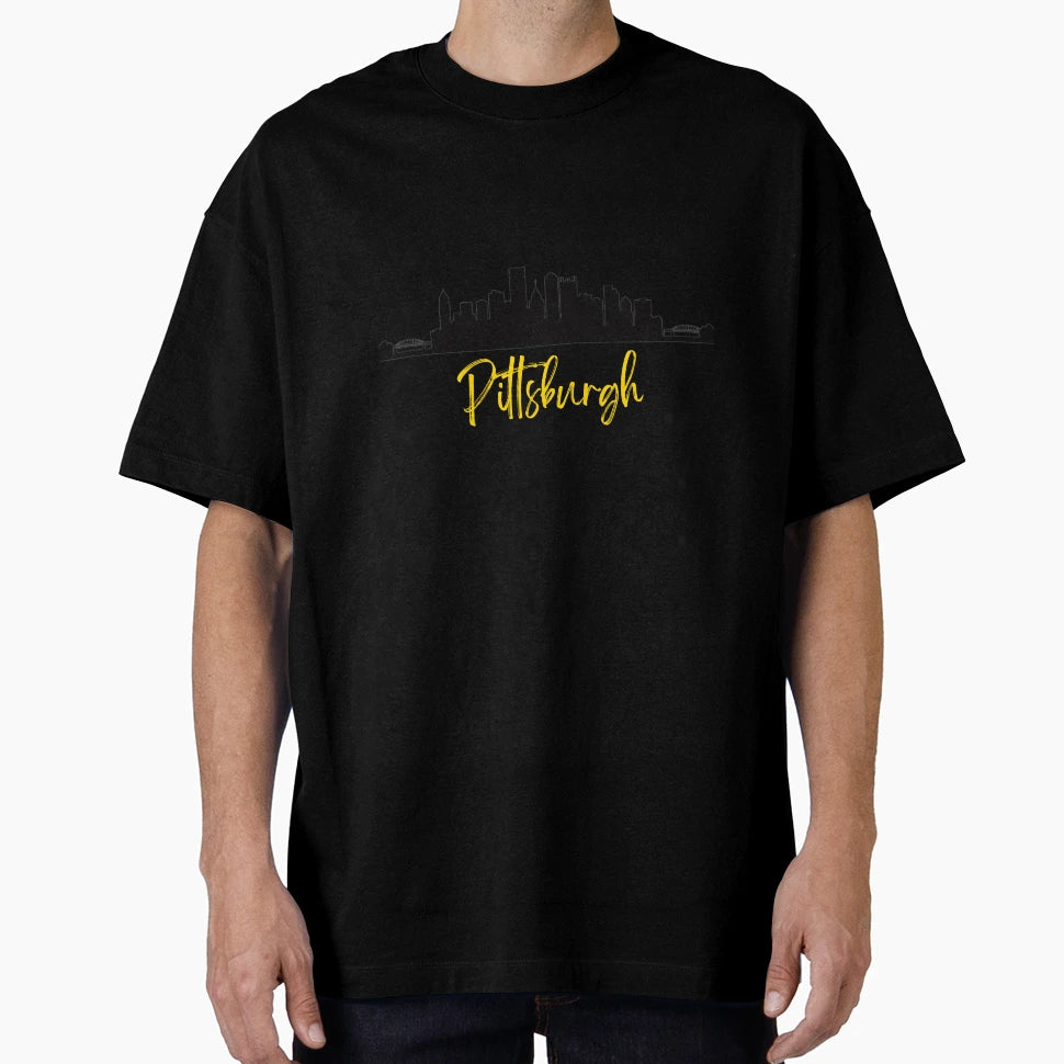 Pittsburgh Skyline T-Shirt - Streetwear Style Men Women - T-Shirt, Sweatshirt, Hoodie