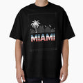 Miami Usa Flag Colors T-Shirt - Trendy Graphic Men Women - T-Shirt, Sweatshirt, Hoodie