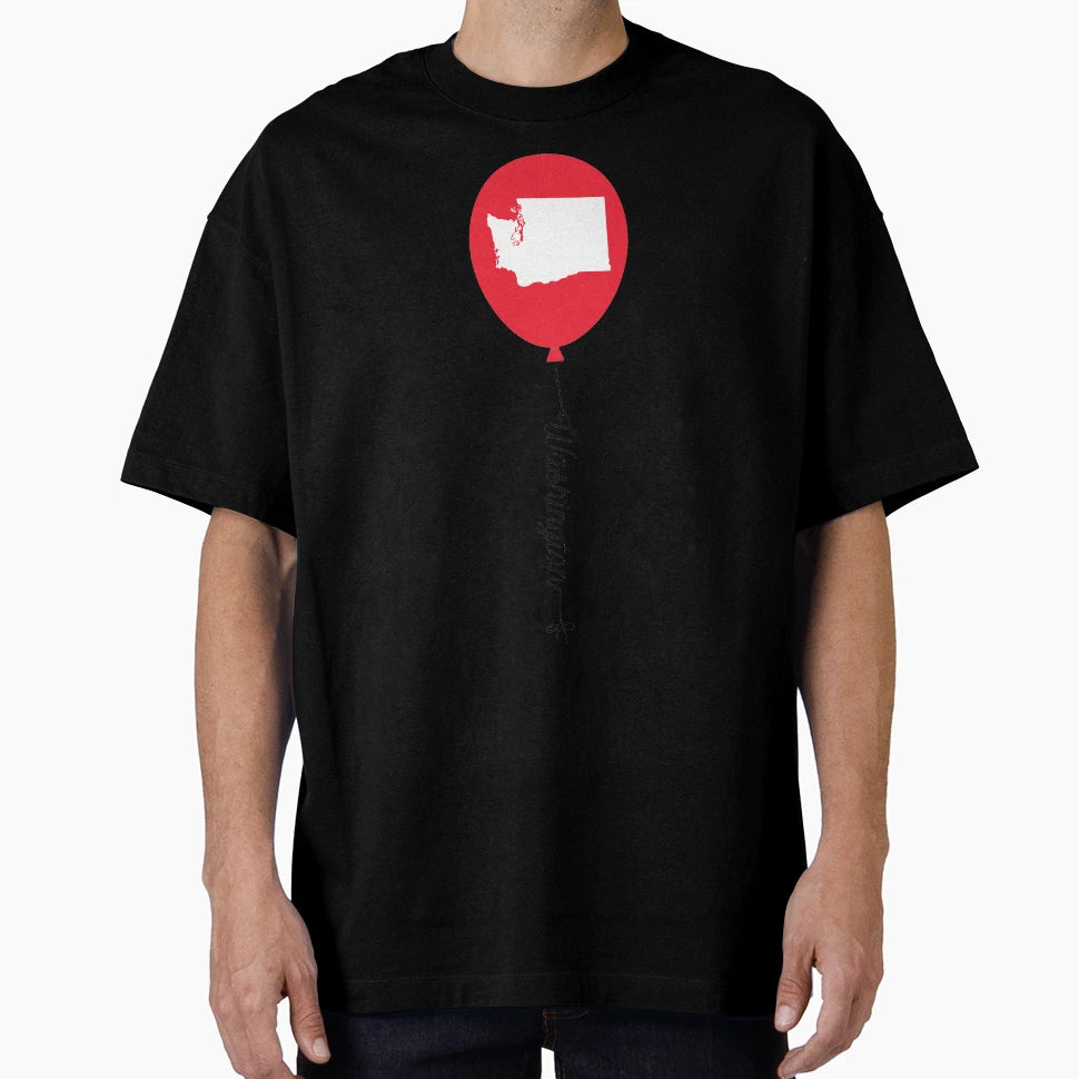 Washington State Balloon T-Shirt - Custom Art Print for Adults - T-Shirt, Sweatshirt, Hoodie