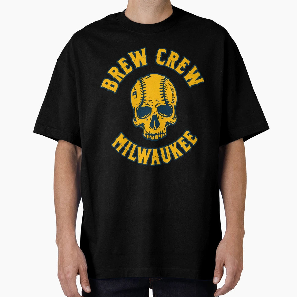 Brew Crew Skull T-Shirt - Trendy Graphic Unisex - T-Shirt, Sweatshirt, Hoodie