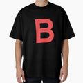 Letter B Red T-Shirt - Unique Graphic Men Women - T-Shirt, Sweatshirt, Hoodie