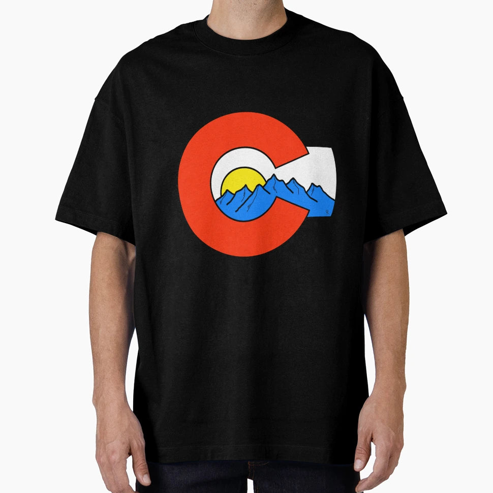 Colorado Mountain Flag T-Shirt - Streetwear Style Unisex - T-Shirt, Sweatshirt, Hoodie