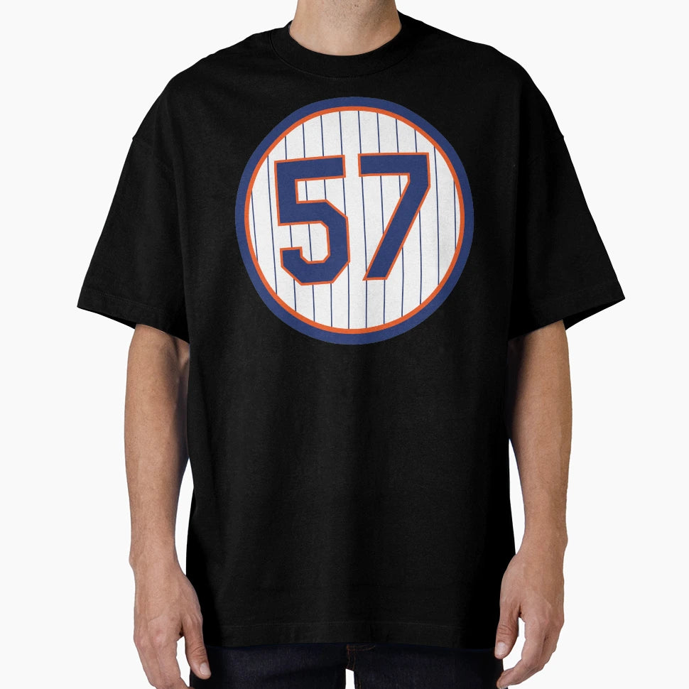 Johan Santana 57 Jersey Number T-Shirt - Streetwear Style Unisex - T-Shirt, Sweatshirt, Hoodie