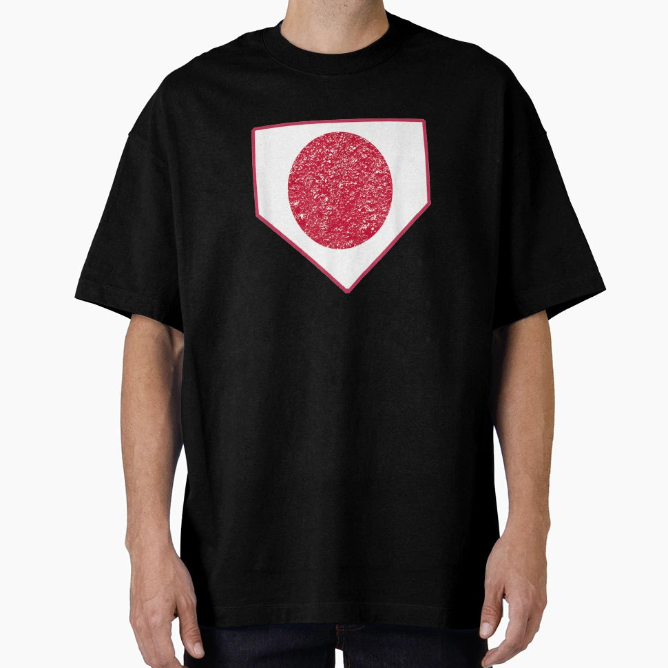 Japan Baseball Player Japanese Flag T-Shirt - Minimalist Print for Adults - T-Shirt, Sweatshirt, Hoodie