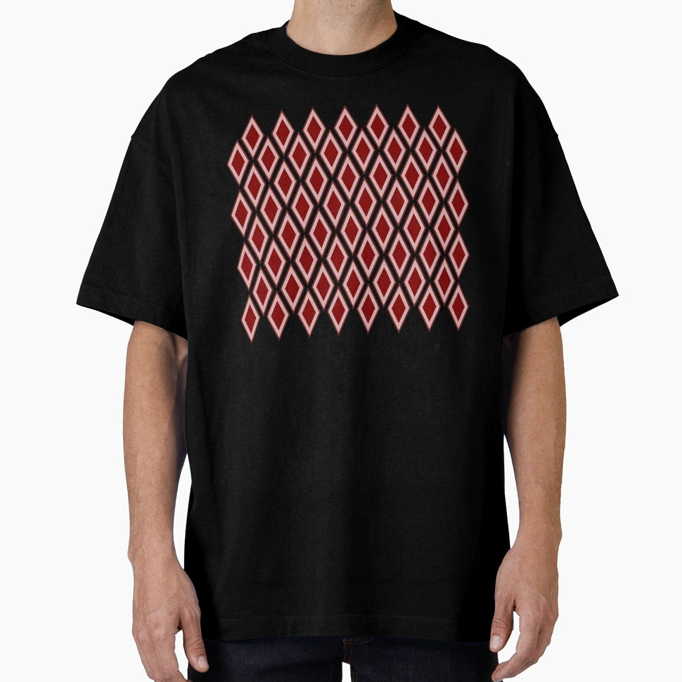 Red Diamond Pattern T-Shirt - Unique Graphic for Adults - T-Shirt, Sweatshirt, Hoodie