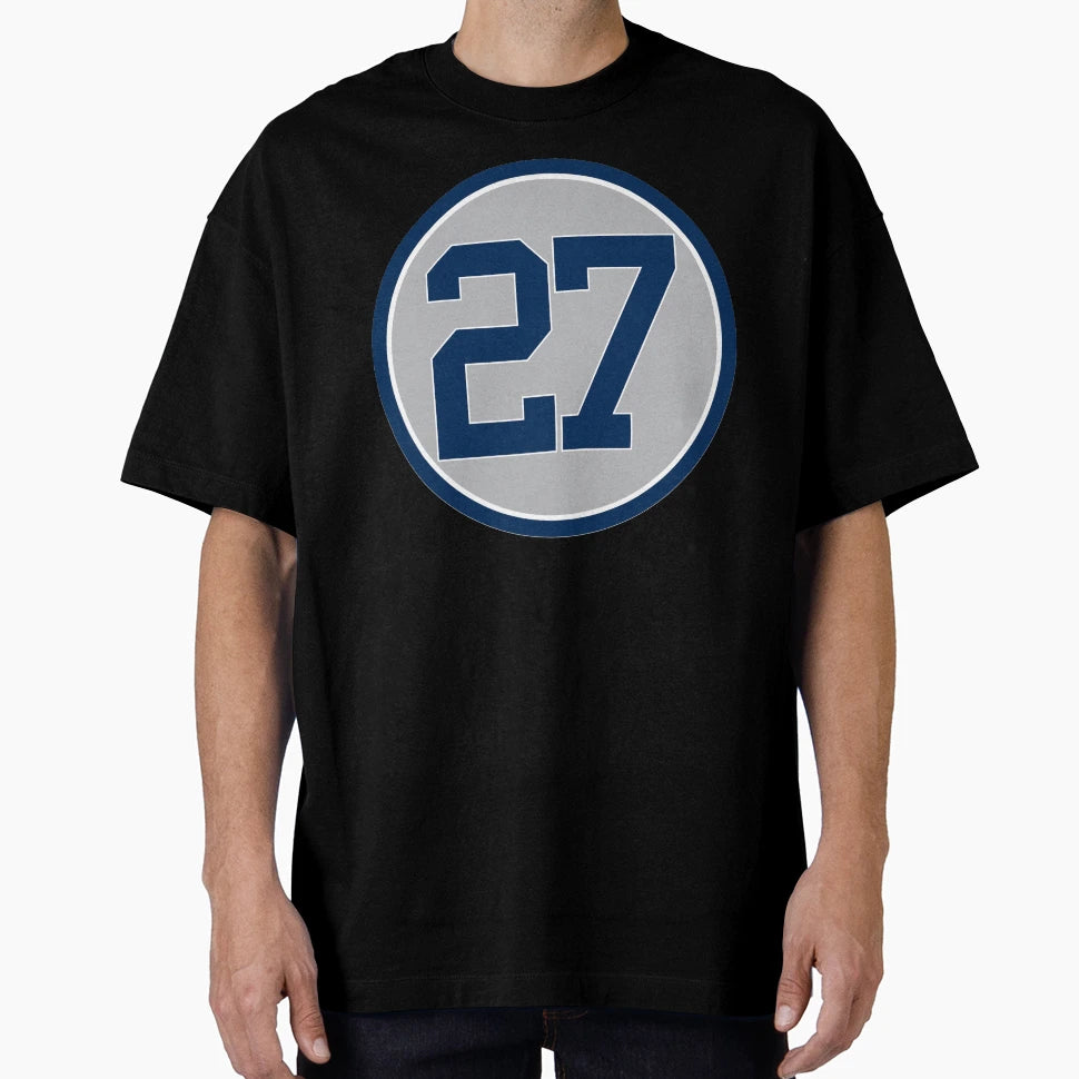 Giancarlo Stanton 27 Away Jersey T-Shirt - Aesthetic Graphic Men Women - T-Shirt, Sweatshirt, Hoodie