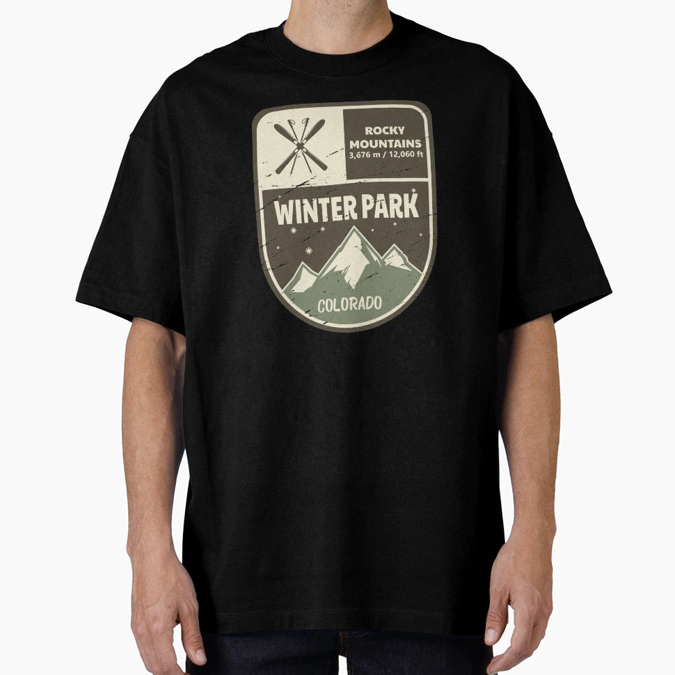 Winter Park Rocky Mountains Colorado T-Shirt - Graphic Print Men Women - T-Shirt, Sweatshirt, Hoodie