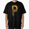 Gold Letter P T-Shirt - Streetwear Style Unisex - T-Shirt, Sweatshirt, Hoodie