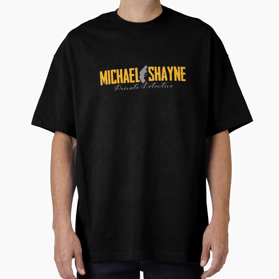 Shayne Private Detective Black T-Shirt - Fun Novelty Design for Adults - T-Shirt, Sweatshirt, Hoodie