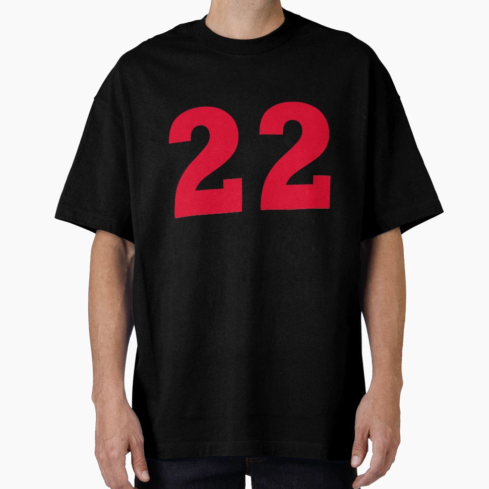 Number 22 Red Color T-Shirt - Unique Graphic for Adults - T-Shirt, Sweatshirt, Hoodie
