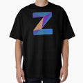 Alphabet Letter Z Screen T-Shirt - Casual Everyday Wear Unisex - T-Shirt, Sweatshirt, Hoodie