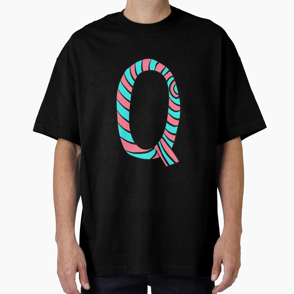 Letter Q T-Shirt - Trendy Graphic for Adults - T-Shirt, Sweatshirt, Hoodie
