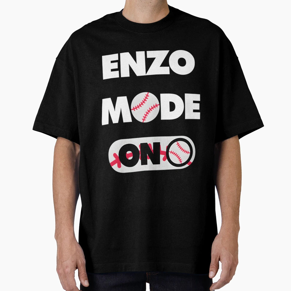 Enzo Baseball Player Mode T-Shirt - Custom Art Print Men Women - T-Shirt, Sweatshirt, Hoodie