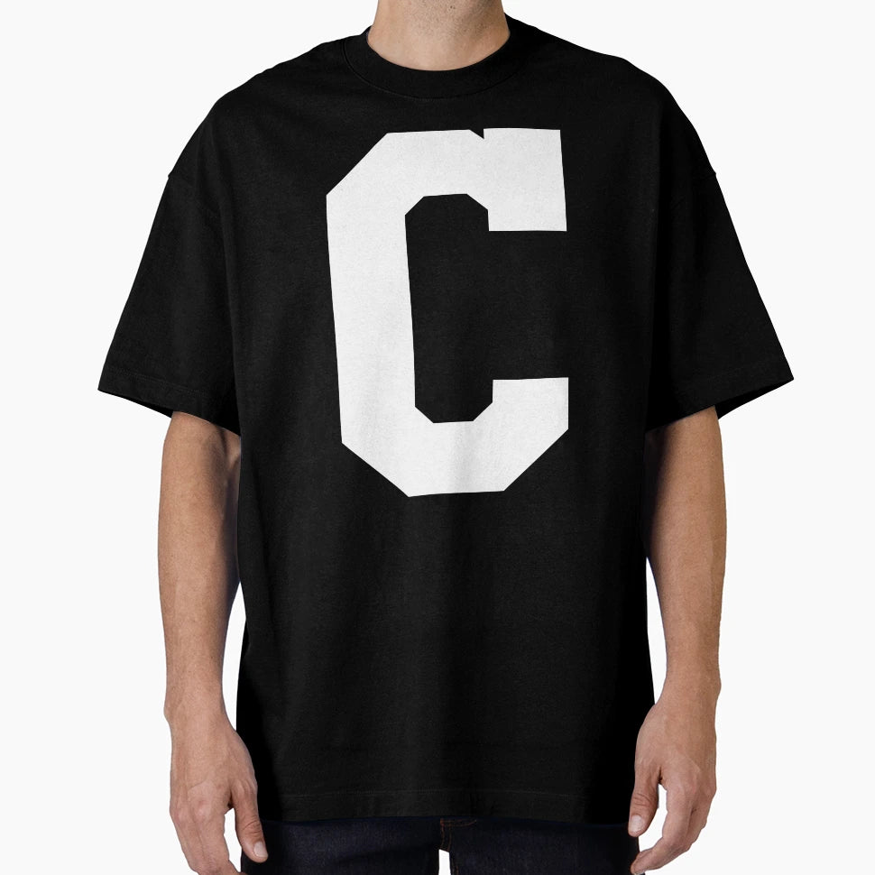 Alphabet White C Sports Letter C T-Shirt - Aesthetic Graphic Unisex - T-Shirt, Sweatshirt, Hoodie