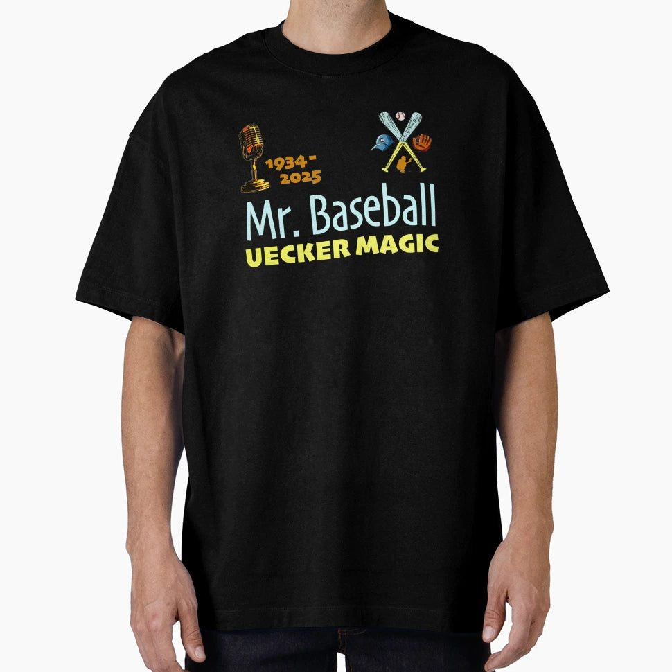 Mr Baseball Uecker Magic T-Shirt - Aesthetic Graphic for Adults - T-Shirt, Sweatshirt, Hoodie