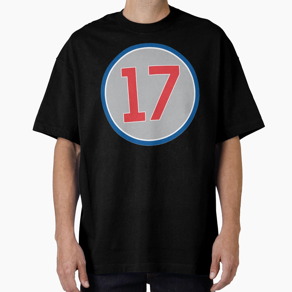 Kris Bryant 17 Jersey Number T-Shirt - Novelty Apparel Unisex - T-Shirt, Sweatshirt, Hoodie