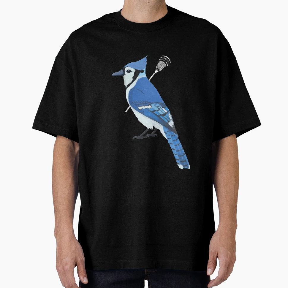 Lacrosse Blue Jay T-Shirt - Fun Novelty Design Unisex - T-Shirt, Sweatshirt, Hoodie