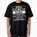 Funny coach saying: being a is easy gifts by - Adult & Kids T-Shirts, Sweatshirts & Hoodies apparel design preview 1