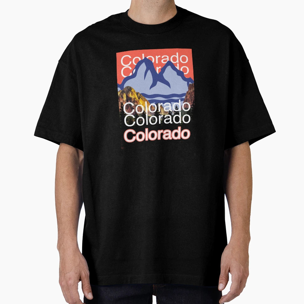Colorado Mountains Nature Landscape T-Shirt - Trendy Graphic for Adults - T-Shirt, Sweatshirt, Hoodie