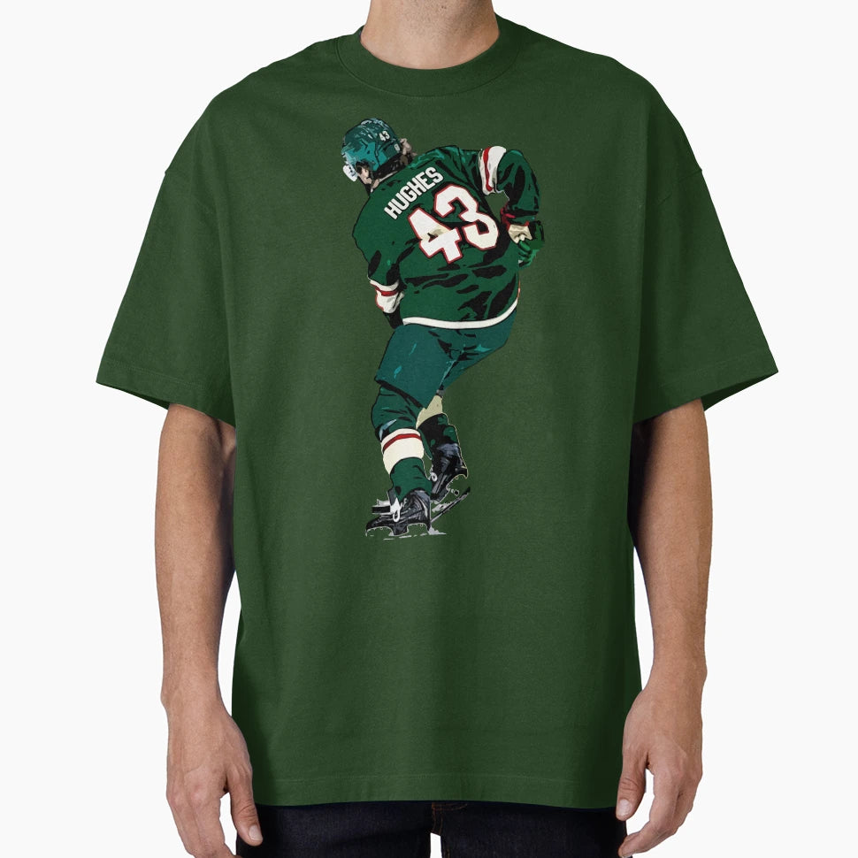 Quinn Hughes T-Shirt - Novelty Apparel for Adults - T-Shirt, Sweatshirt, Hoodie