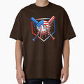 Baseball Drip American Flag 4Th July T-Shirt - Minimalist Print for Adults - T-Shirt, Sweatshirt, Hoodie