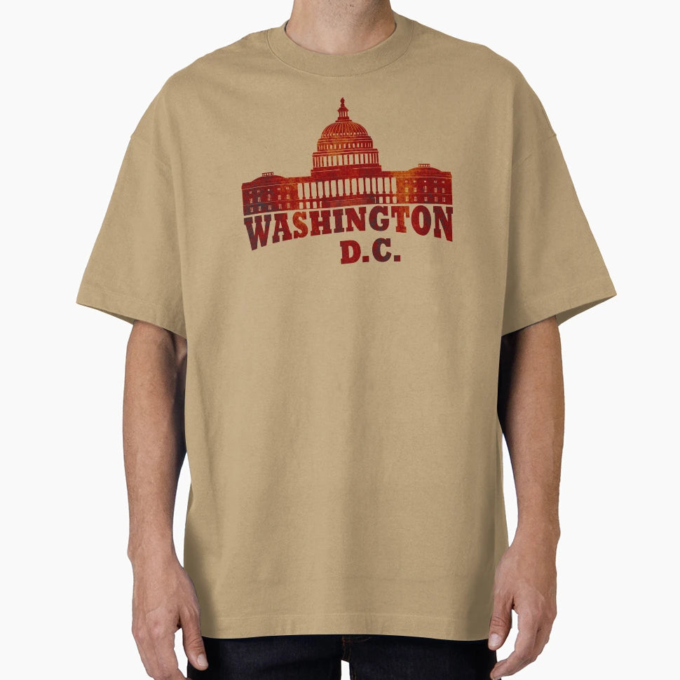 Washington Dc White House Capitol T-Shirt - Custom Art Print Men Women - T-Shirt, Sweatshirt, Hoodie