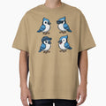 Blue Jay Pack Bird Shades Cap Sass Vector T-Shirt - Trendy Graphic Unisex - T-Shirt, Sweatshirt, Hoodie