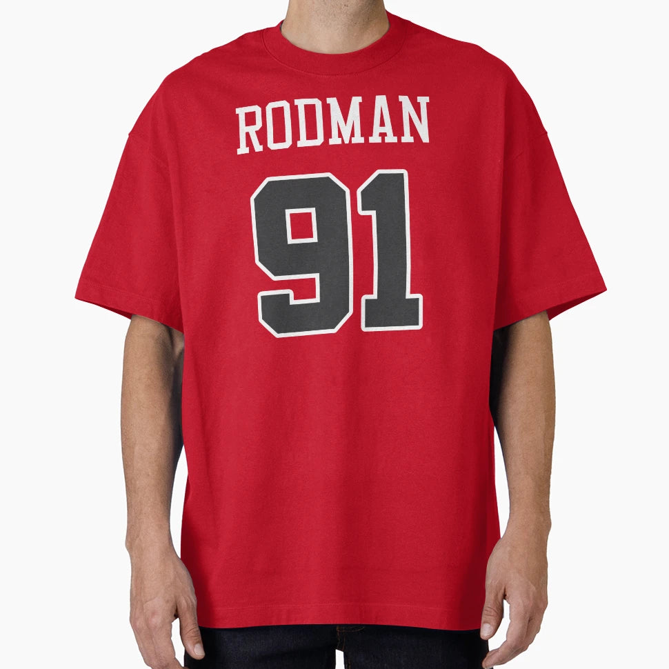 Dennis Rodman 91 Bulls T-Shirt - Streetwear Style for Adults - T-Shirt, Sweatshirt, Hoodie