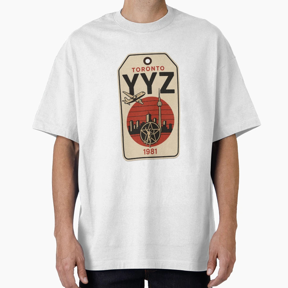 Yyz Toronto Airport Lugagge Tag T-Shirt - Novelty Apparel Unisex - T-Shirt, Sweatshirt, Hoodie