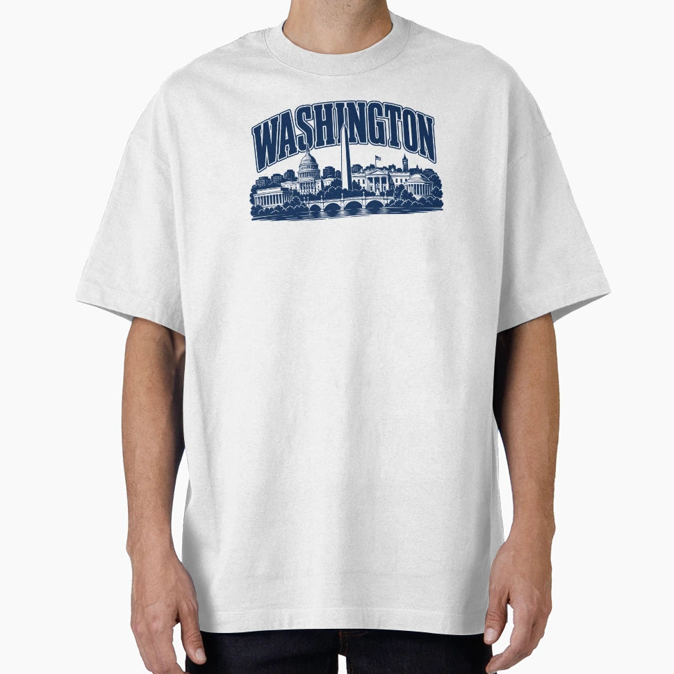 Capital Monument Echoes Washington T-Shirt - Casual Everyday Wear Unisex - T-Shirt, Sweatshirt, Hoodie