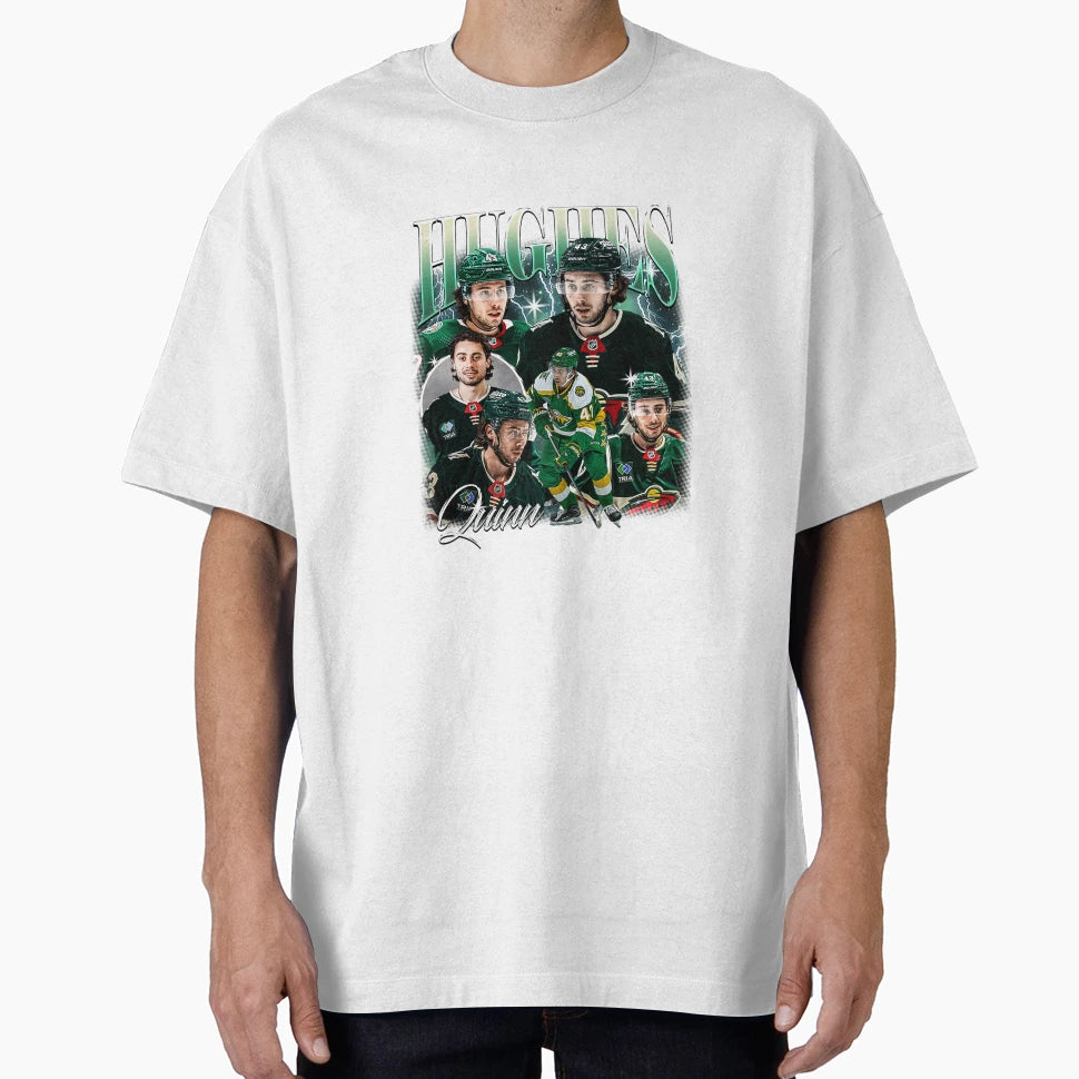 Quinn Hughes T-Shirt - Fun Novelty Design Unisex - T-Shirt, Sweatshirt, Hoodie