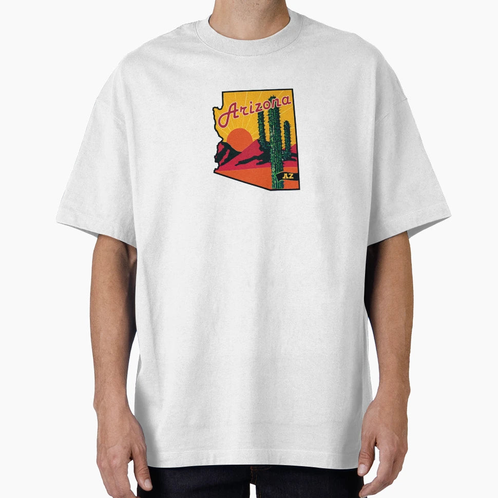 Arizona Desert Cactus Travel Mountains T-Shirt - Graphic Print Men Women - T-Shirt, Sweatshirt, Hoodie