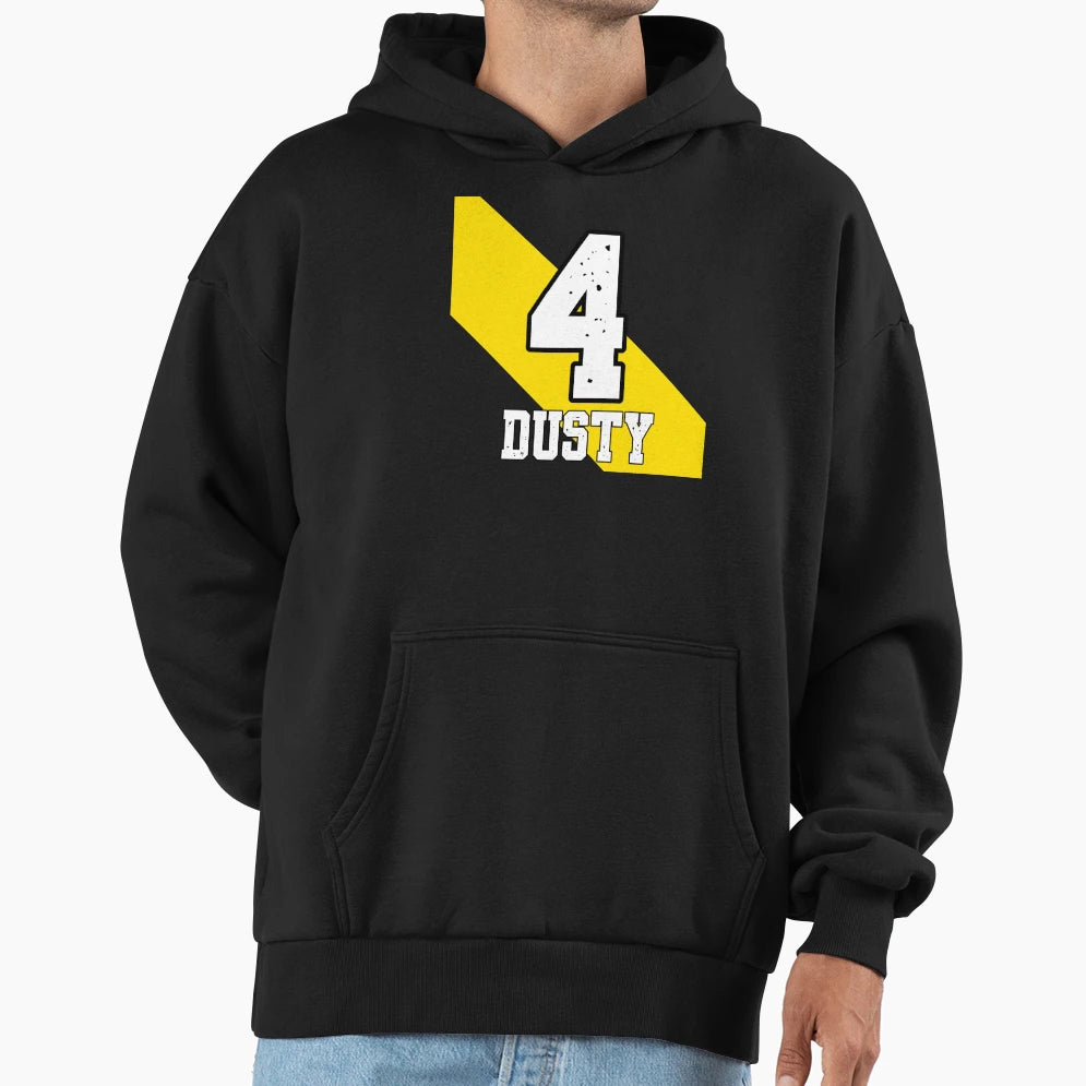 Dustiy Number Back Hoodie - Aesthetic Graphic for Adults - T-Shirt, Sweatshirt, Hoodie