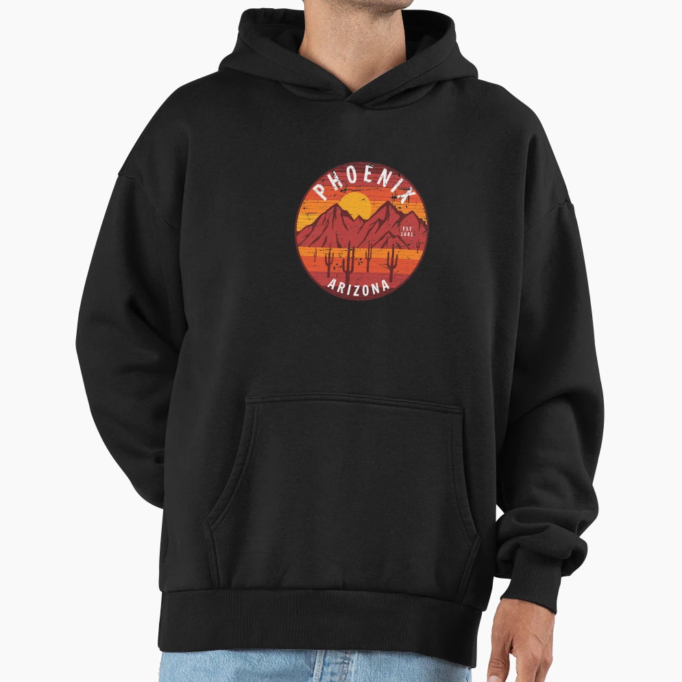 Phoenix Arizona Desert Hoodie - Custom Art Print Men Women - T-Shirt, Sweatshirt, Hoodie