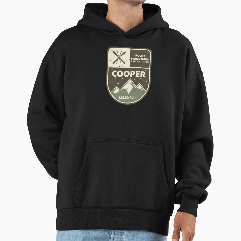 Cooper Rocky Mountains Colorado Hoodie - Streetwear Style for Adults - T-Shirt, Sweatshirt, Hoodie