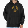 Milwaukee Baseball Glove Distressed Hoodie - Aesthetic Graphic Men Women - T-Shirt, Sweatshirt, Hoodie