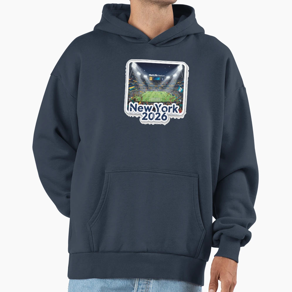 New York 2026 Stadium Soccer Hoodie - Casual Everyday Wear Men Women - T-Shirt, Sweatshirt, Hoodie