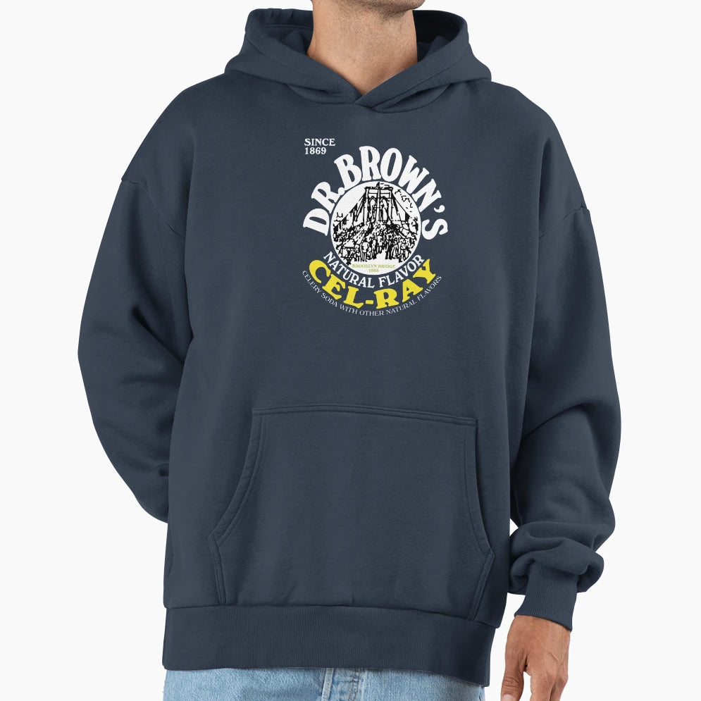 Dr Browns Cel Ray Hoodie - Graphic Print Men Women - T-Shirt, Sweatshirt, Hoodie