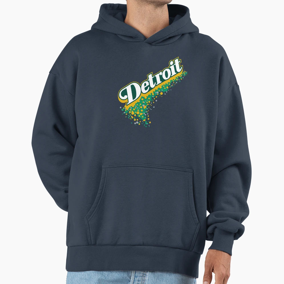 Detroit Ginger Ale Bubbly Vernors Hoodie - Aesthetic Graphic Men Women - T-Shirt, Sweatshirt, Hoodie