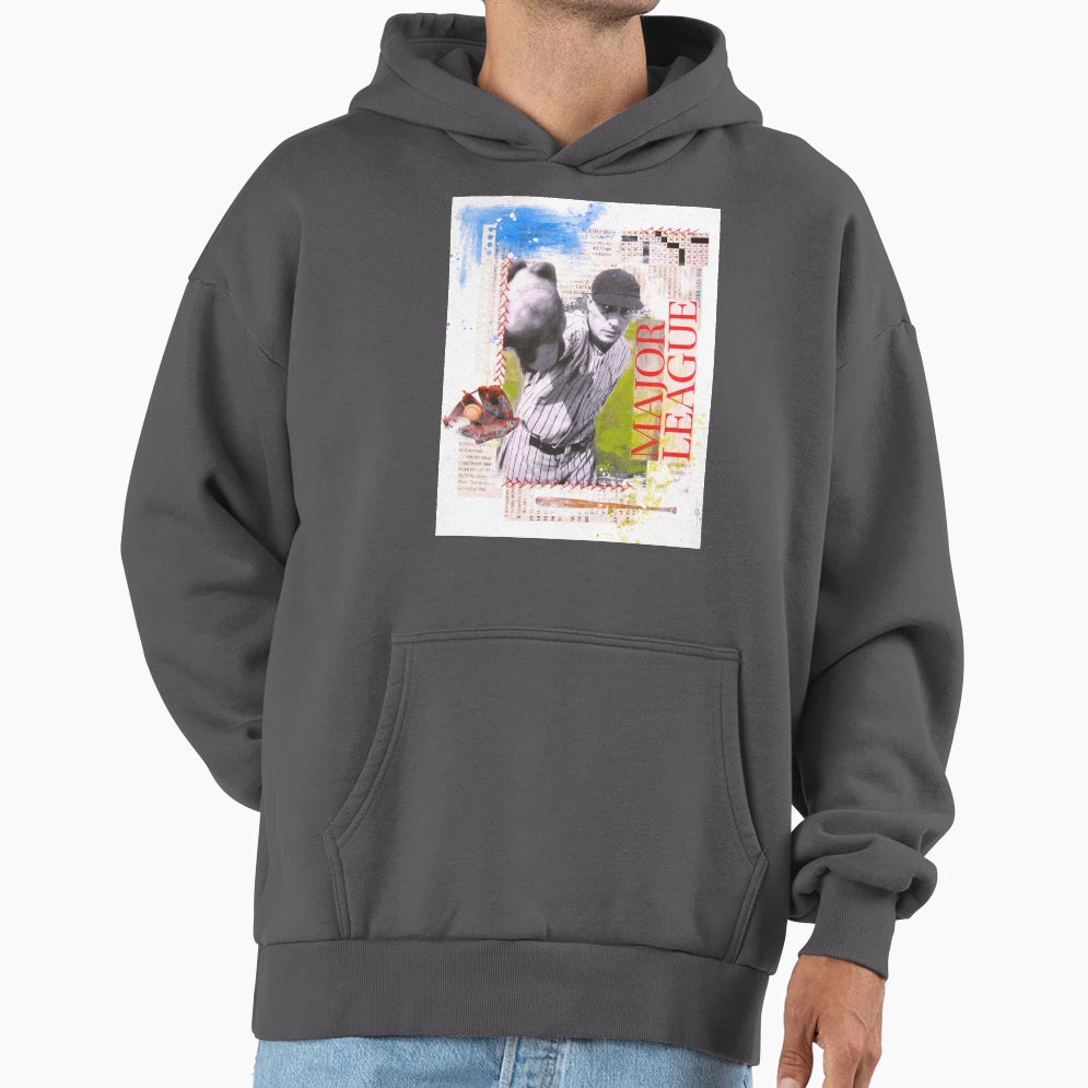 Buster Keaton Baseball Hoodie - Streetwear Style for Adults - T-Shirt, Sweatshirt, Hoodie