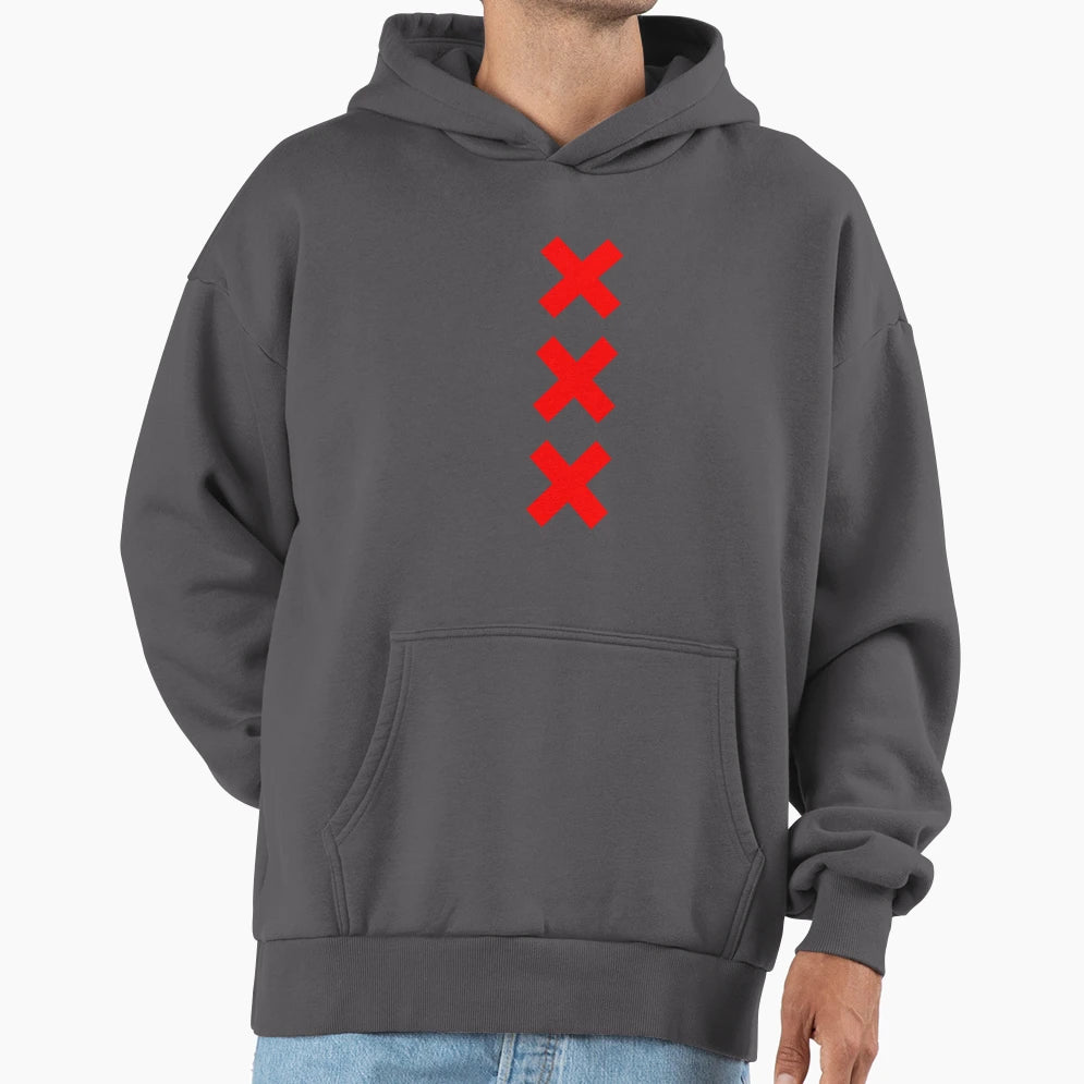 Amsterdam Xxx Logo Hoodie - Custom Art Print Men Women - T-Shirt, Sweatshirt, Hoodie