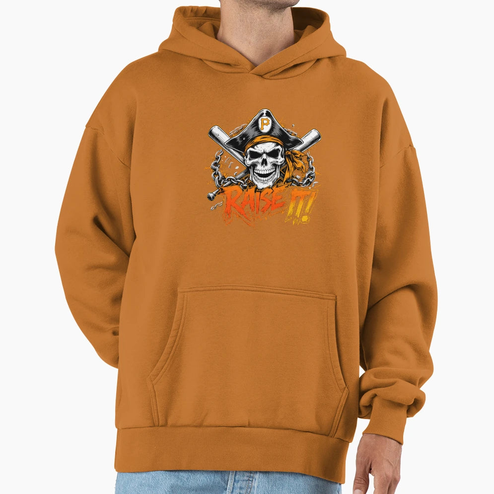Raise It Baseball Pride Hoodie - Custom Art Print for Adults - T-Shirt, Sweatshirt, Hoodie