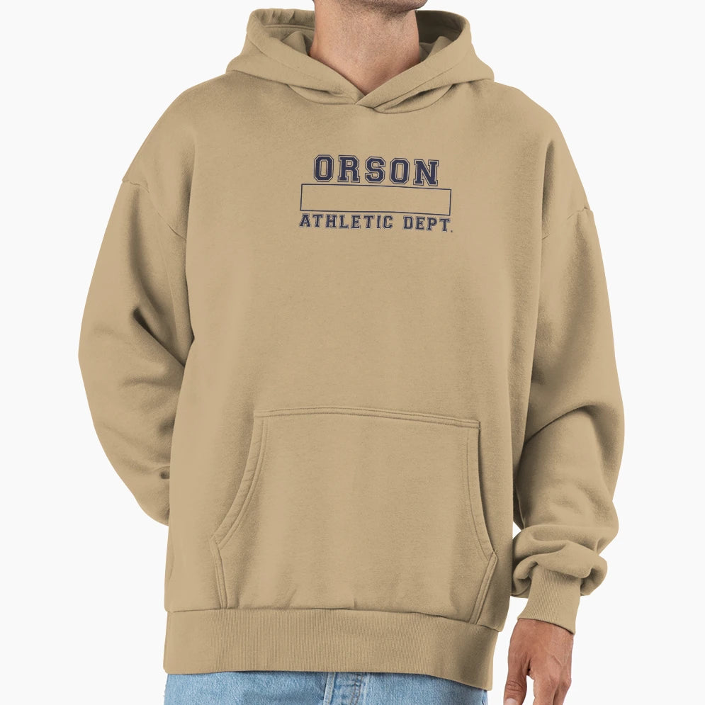 Orson Athletic Dept Solid Colour Hoodie - Casual Everyday Wear for Adults - T-Shirt, Sweatshirt, Hoodie