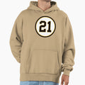 Roberto Clemente 21 Jersey Number Hoodie - Aesthetic Graphic Men Women - T-Shirt, Sweatshirt, Hoodie