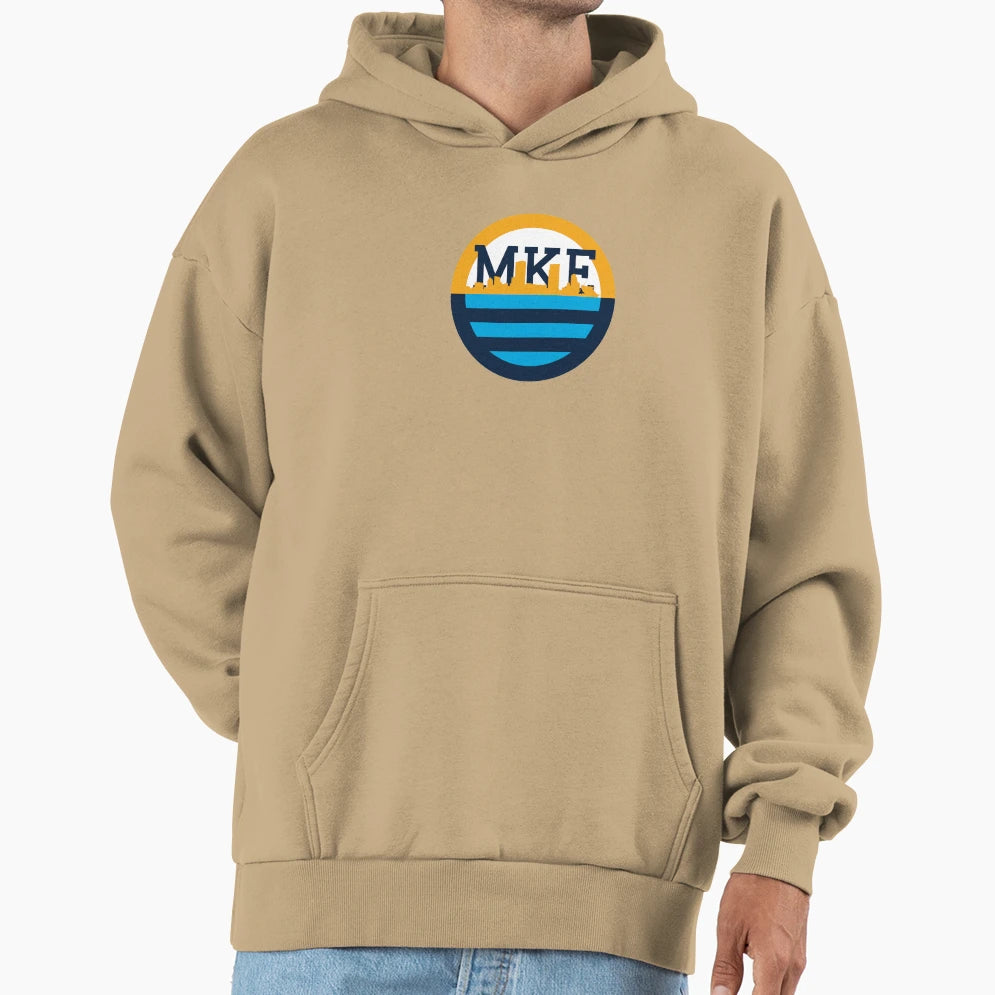 Milwaukee Skyline Peoples Flag Hoodie - Streetwear Style Unisex - T-Shirt, Sweatshirt, Hoodie