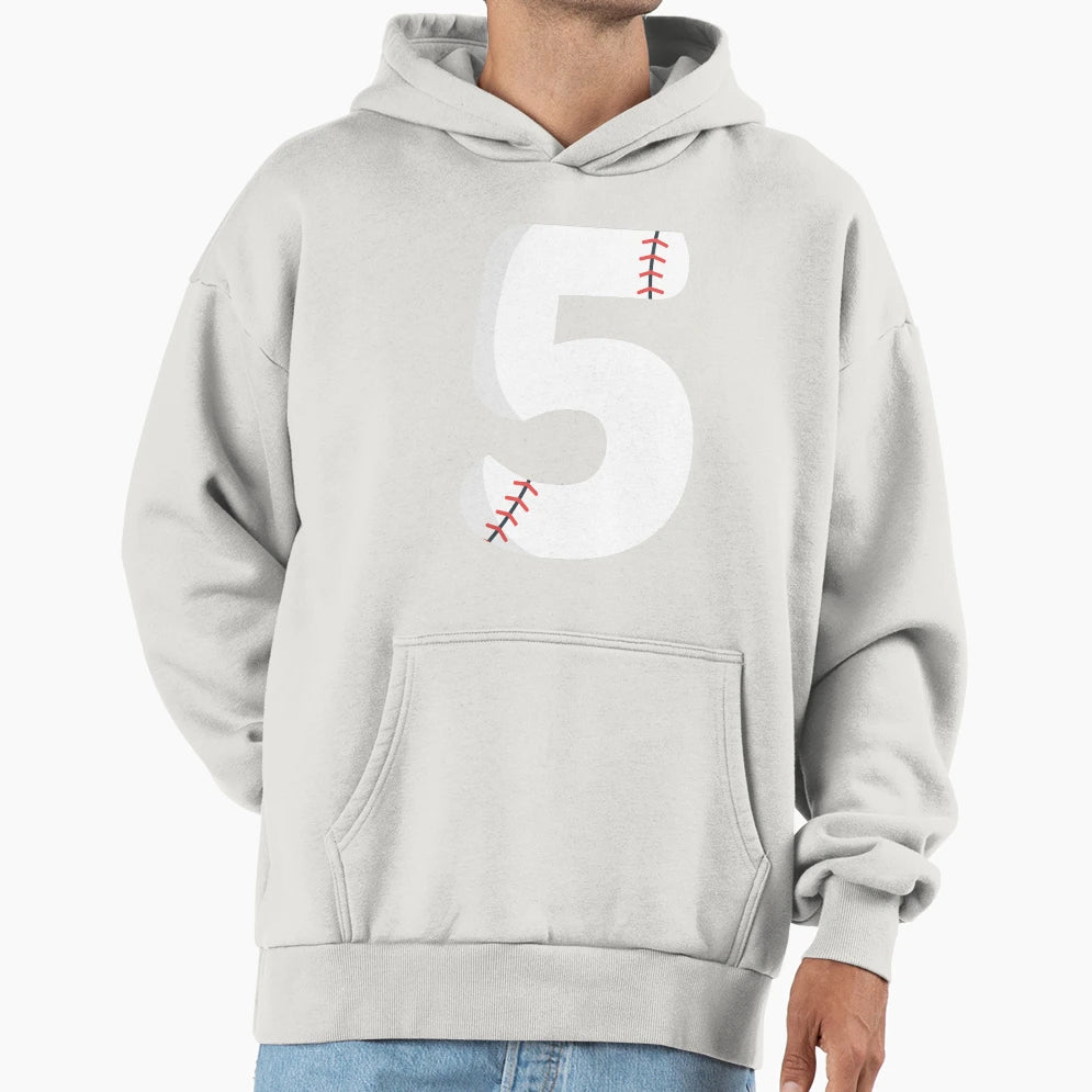 Number 5 Baseball 5 Hoodie - Custom Art Print for Adults - T-Shirt, Sweatshirt, Hoodie