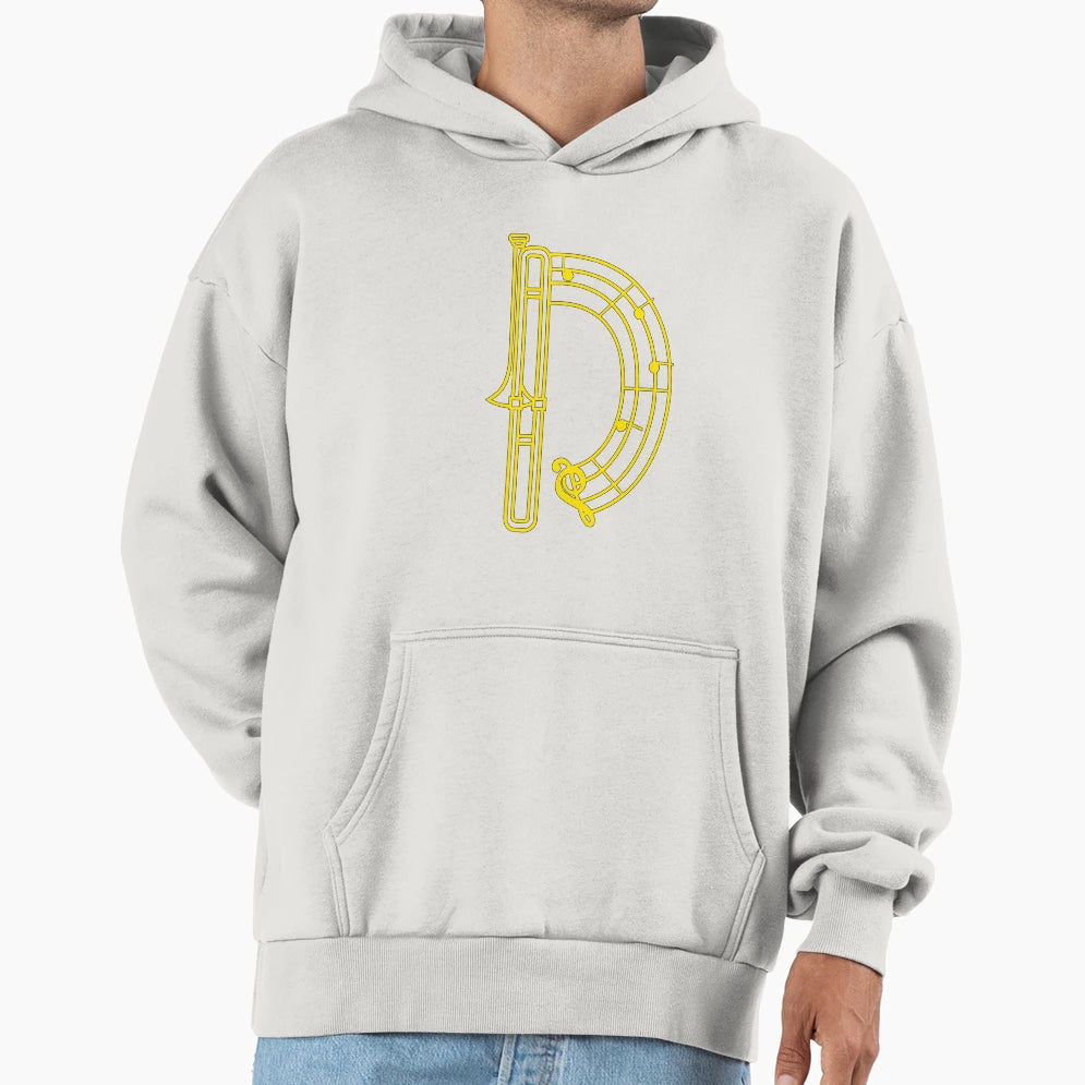 Initial Monogram D Hoodie - Trendy Graphic Men Women - T-Shirt, Sweatshirt, Hoodie