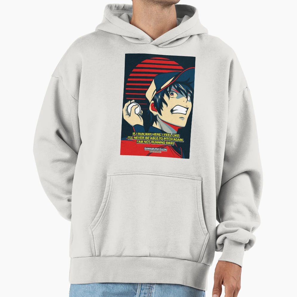 Ace Diamond Sawamura Eijun Pitcher Hoodie - Trendy Graphic Unisex - T-Shirt, Sweatshirt, Hoodie