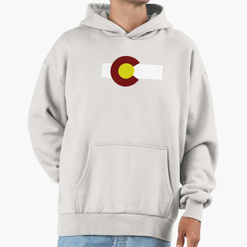 Colorado Flag Hoodie - Aesthetic Graphic Unisex - T-Shirt, Sweatshirt, Hoodie