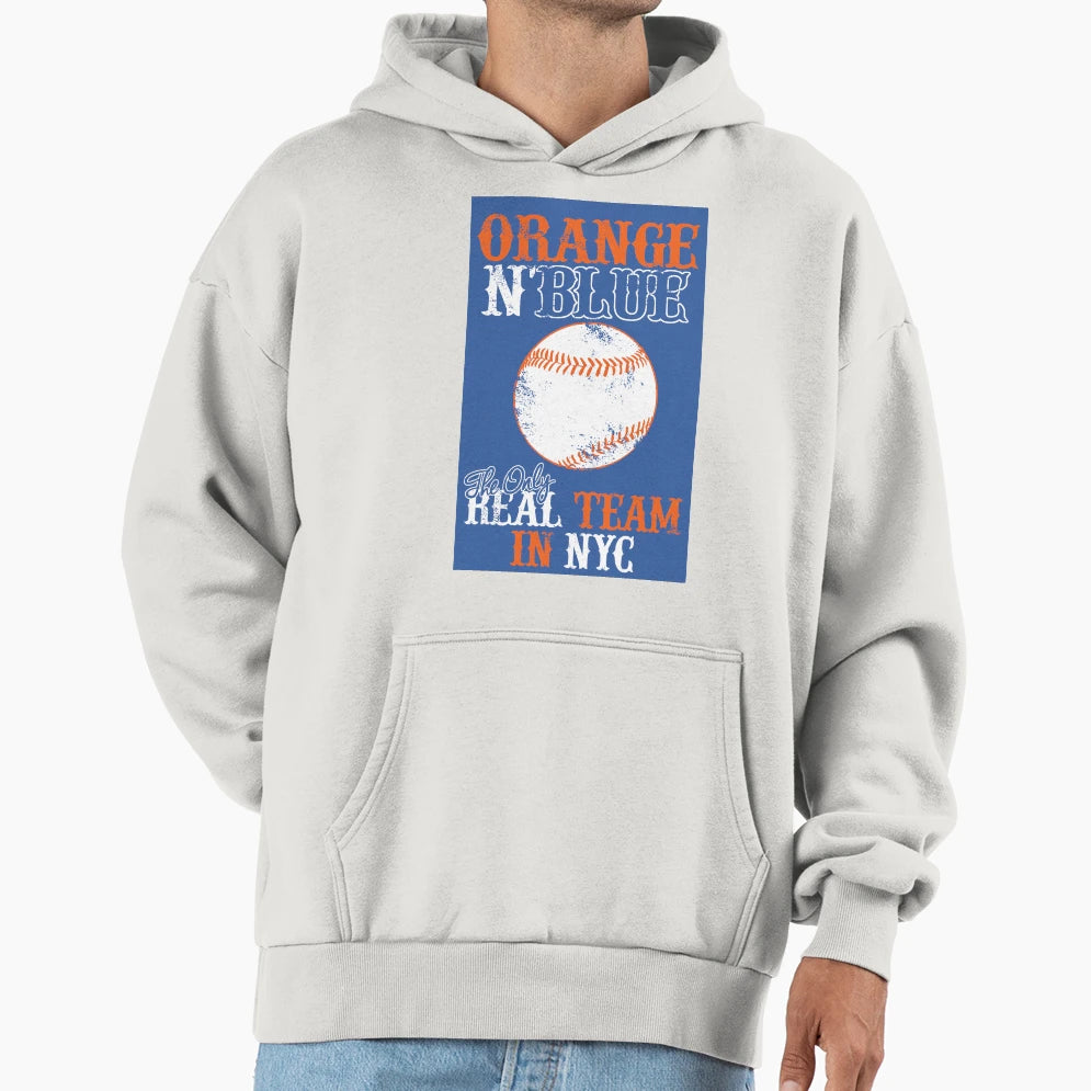 Orange And Blue Hoodie - Streetwear Style for Adults - T-Shirt, Sweatshirt, Hoodie